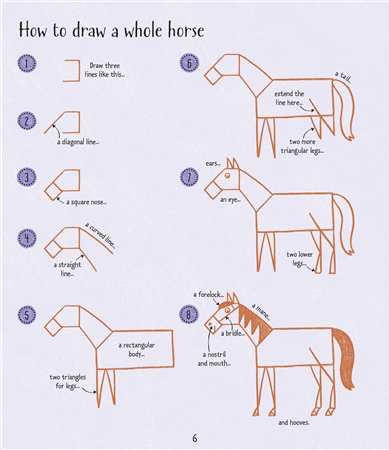Usborne See Inside: Step-by-Step Drawing Horses and Ponies